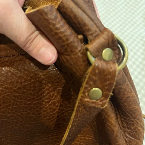 Brown Leather Bucket Bag - Picture 7 of 8